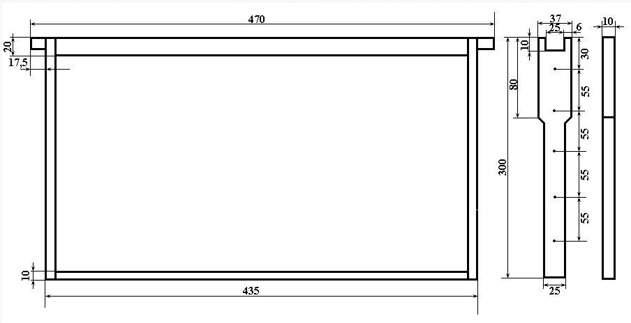 Рамка ульевая гнездовая.